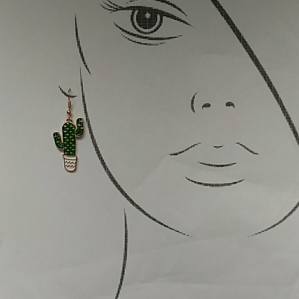 Cactus Earrings - Picture 2 of 4
